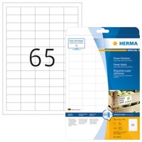 Herma 10913 Etiketten A4 38,1X21,2 Mm Weiß Extrem Stark Haftend Papier Matt 1625