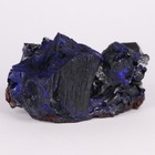 Azurite on Chalcosite Miniature, Tsumeb Mine, Namibia