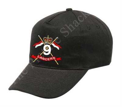 9TH QUEENS ROYAL LANCERS MÜTZENABZEICHEN AUF BASEBALLMÜTZE GEDRUCKT. FARBWAHL
