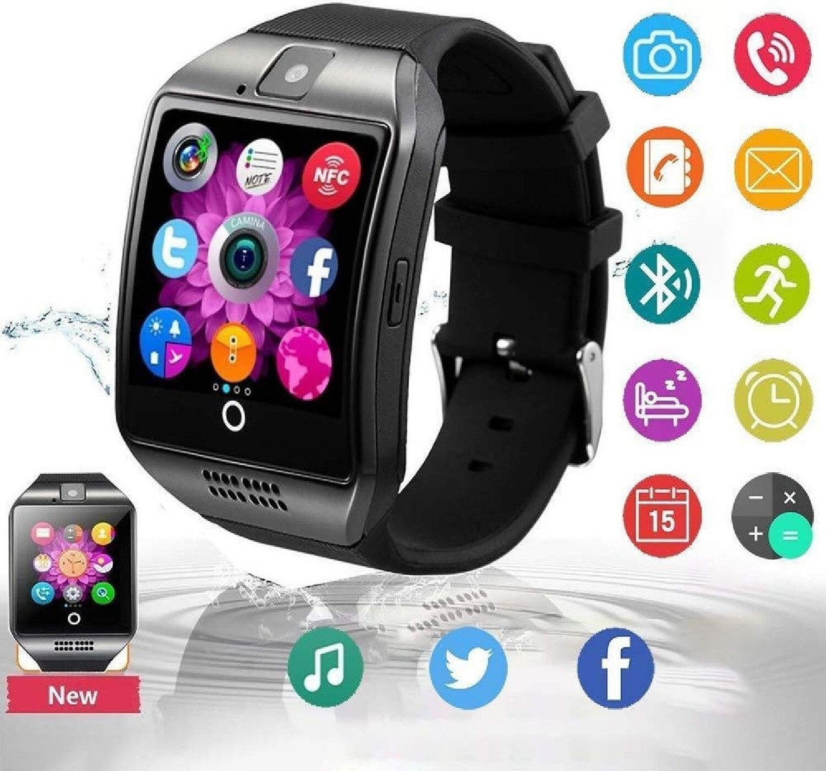 4g Lte Sim Card Smartwatch With Nfc Android Pay Latest Waterproof