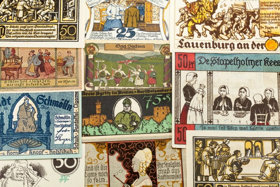 1917-1921 Germany Notgeld (Emergency Money) 25pc - People & Groups Theme - Image 3 of 3