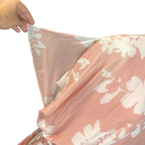 NWT Lane Bryant Short Sleeve Maxi Dress Pink White Floral Womens Plus Size 28 - Picture 4 of 9