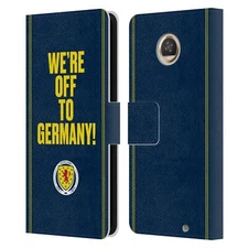 SCOTLAND NATIONAL FOOTBALL TEAM GRAPHICS LEATHER BOOK CASE FOR MOTOROLA PHONES