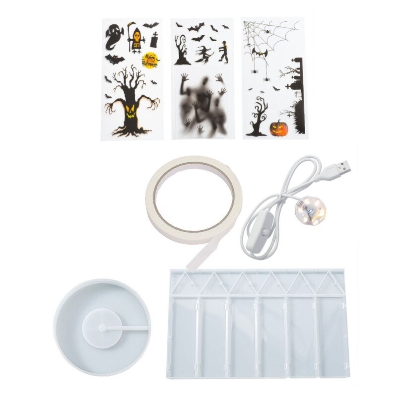 DIY Silicone Resin Molds for Marquee Table Lamp Crafting