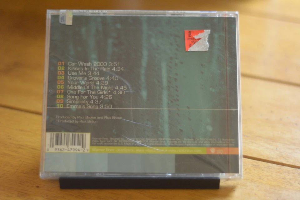 RICK BRAUN "KISSES IN THE RAIN" AUDIO CD [NEW SEALED] CASE CRACK [158] - Imagem 2 de 4