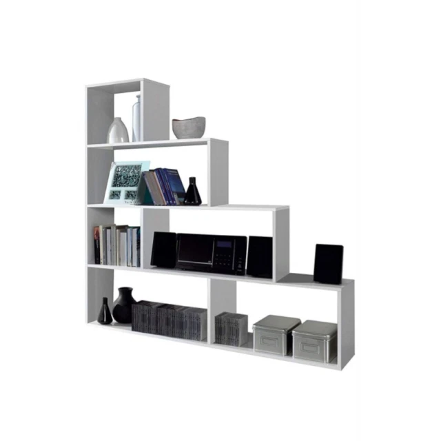 FineBuy Scaffale Con Seduta E 6 Vani Portaoggetti – Panca Per Ingresso, Bianco, 101,5x61,5x30 Cm