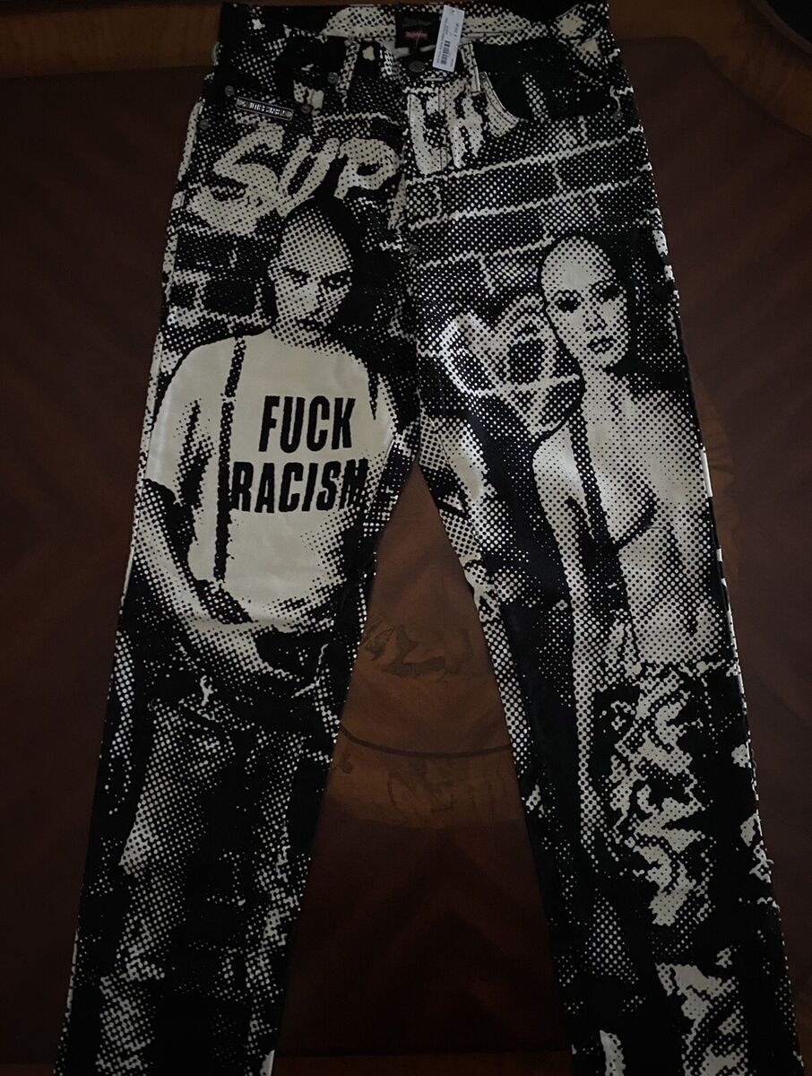 RARE Supreme x Jean Paul Gaultier JPG Punk F Racism Denim RARE Supreme x Jean Paul Gaultier JPG Punk F Racism Denim