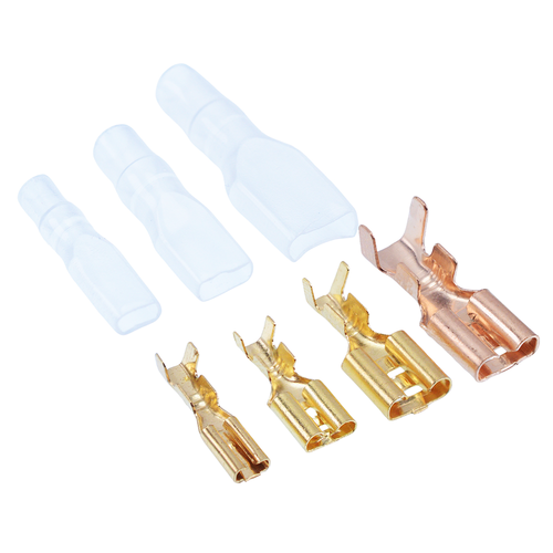 Heschen Vrouwelijke Spade Quick Splice Crimp Terminals, 2.8mm Crimp Connector, Niet Geïsoleerd - View #10