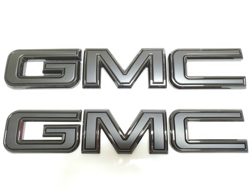Custom 2019-2023 GMC Sierra Front Rear ALL Black Emblem 84364354 WITH Multipro - Picture 4 of 6