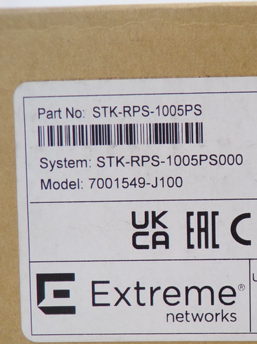 Neuf ! Alimentation redondante Extreme STK-RPS-1005PS 1005 W PoE+ (pièce détachée) - Photo 2/2
