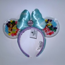 Disney Parks UP Grape Soda Cap Balloons Minnie Mouse Ears Headband US POST