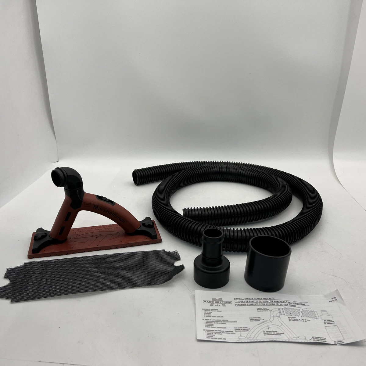 Marshalltown Dustless Drywall Sander w 6 Hose Connects to Your Shop Vac VS792