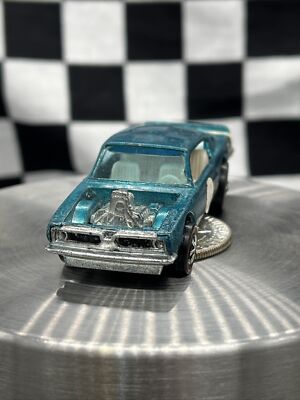 1970 Hot Wheels Redline King Kuda HK Aqua   American Muscle! Near Mint