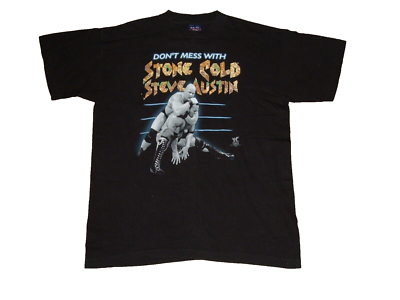 Stone Cold Steve Austin WWF T-Shirt Titan Sports 90's 
