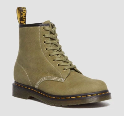 Dr Martens Doc 8 Trou 1460 Olive Muet Nubuck Tanné 31695357 - Photo 1/4