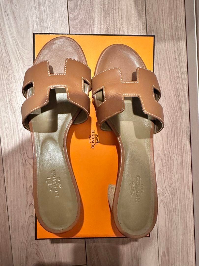 HERMES オアジス ゴールド　37.5 37 1/2 HERMES オアジス ゴールド 37.5 37 1/2（サンダル 《オアジス