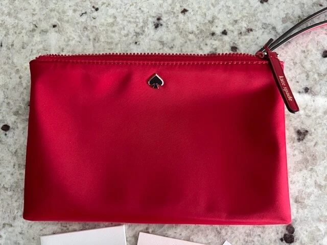 NWT Kate Spade Wristlet JAE Favorite Red Medium Double Zip - WLRU5943 MRSP  $139 | eBay