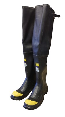 Brand  New NOS Old Stock Servus 3/4 Fishing Waders Work Boots Size 13 Steel Toe 