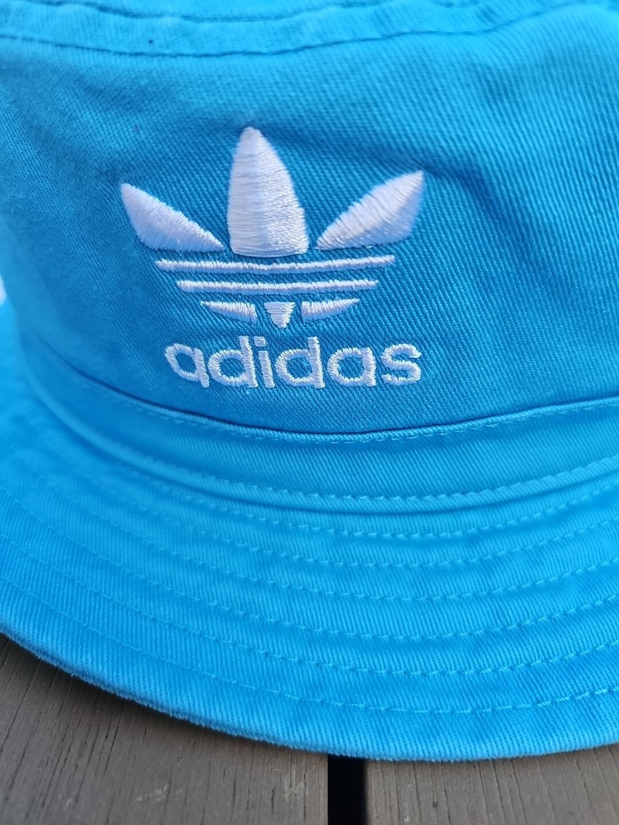 Adidas Unisex Originals Washed Bucket Hat Cap Sky Rush Blue  display picture 2