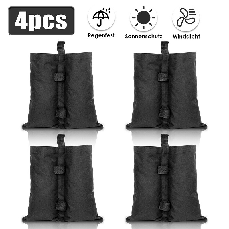 4x Pavillon Sandsäcke Gewichte Campingzelten Zelt Tasche Standfuß Outdoor Tisch