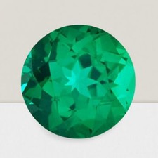 Emerald Round Cut Gemstone 1.80 Cts - 8 mm Lustrous Loose Gem