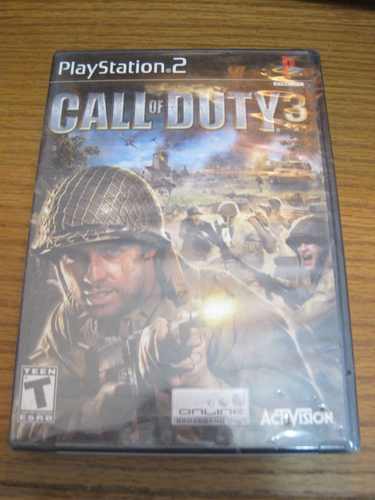 PS2 Call of Duty 3 (Playstation 2) NEW SEALED Free Shipping Black Label ...