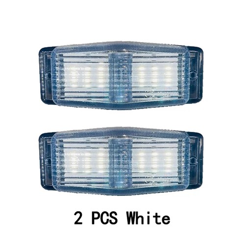 24v Doppel Brenner Stil Weiß Vorne Marker Lampe Licht X2 Retro Für Lkw - Picture 8 of 8