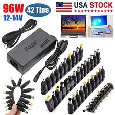 96W Universal Laptop Power Supply Charger Adapter w/ 42 Tips Notebook Charger US