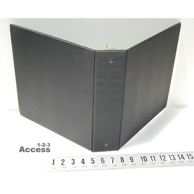 K & M H311-20 Heavy Duty 3 Rings Round Binder 2'' Double lock Inner Pockts Black