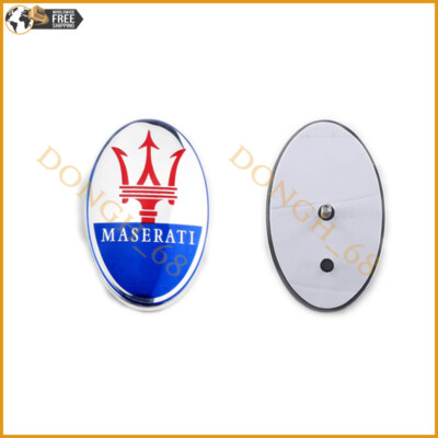 Silver ABS Plastic Trunk Lid Emblem Badge – Fits Q4 GT Chibli, 1pc