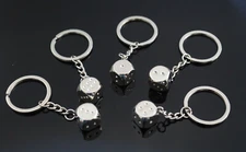 5x PCS Lot - Dice Keychain Keyring Metal Car Bag Keychains Key Holder Gift