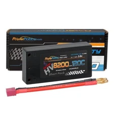 Powerhobby 1S 3.8V 8200MAH 120C HV + GRAPHENE Lipo Battery Hard Case SHORT