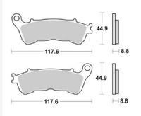 Sinterisierte BremsbeläGe 192MS Sbs FüR NSS Forza 250 2008 2009 2010 2011 012