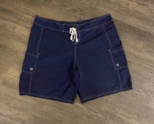 Tommy Bahama Men's Swim Trunks Size XL Blue White Embroidered Logo Pockets