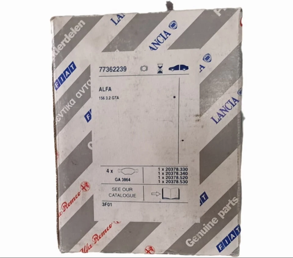 Plaquettes de Frein Avant 77362239 Alfa 147 156 3.2 V6 Gta - Sangles Alfa - Photo 2/4