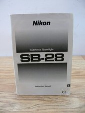 Nikon SB-28 speedlight instruction manual      SKU  63