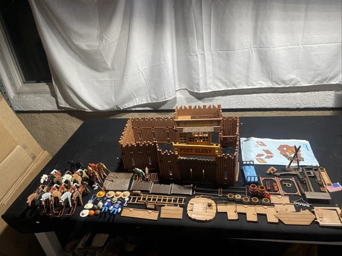 Vintage 1990's Playmobil Original Fort Glory Set 3806, Incomplete
