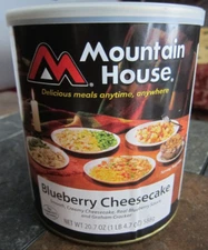 Mountain House Blueberry Cheesecake #10 can Freeze Dried Camping Exp 2037