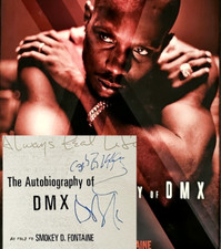 DMX SIGNED AUTOGRAPH Inscribed AUTOBIOGRAPHY Book EARL JONES Signed Hip Hop JSA