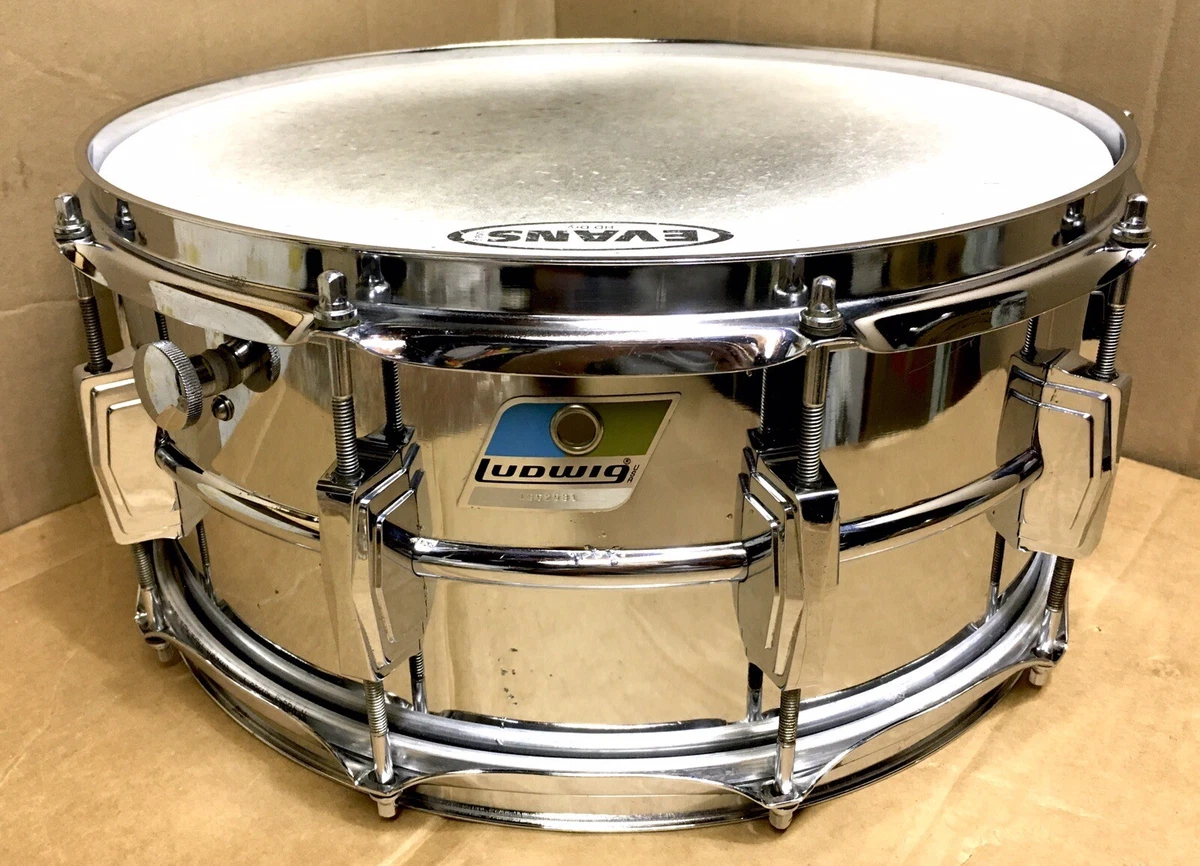 70's Ludwig LM402 6.5”x14” Supraphonic Chrome Over Aluminum Supra