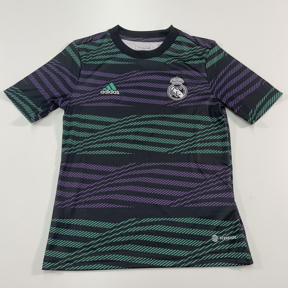 NWT Youth S 9-10 Y Adidas Real Madrid 2022/2023 Pre-Match NWT Youth S 9-10 Y Adidas Real Madrid 2022/2023 Pre-Match