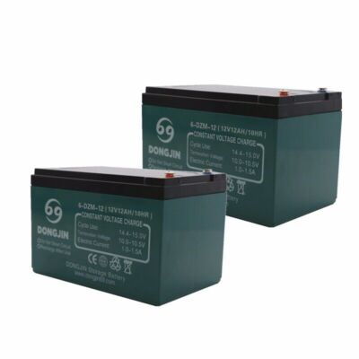 2 Pack  6-DZF 6-DZM-12 12V 12Ah Battery Mobility Scooter ATV Quad Electric Bike