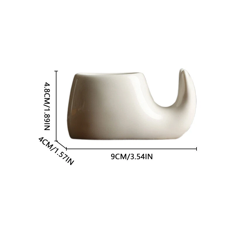 Керамический держатель для ручки в форме кита каллиграфия краска кисть для письма подставка декор - Изображение 3 из 4