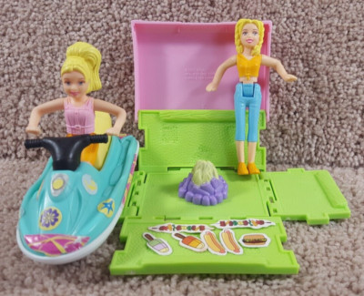 2004 McDonald's Polly Pocket Jammin Watercraft Jet Ski & Cooler To Campfire