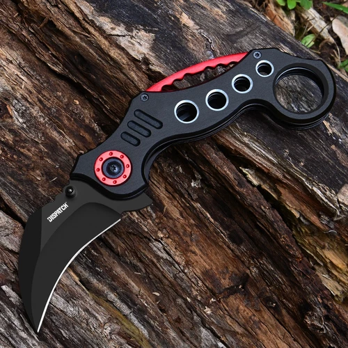 8" Karambit Spring Assited Folding Tactical Pocket Knife Combat Knives EDC Tools
