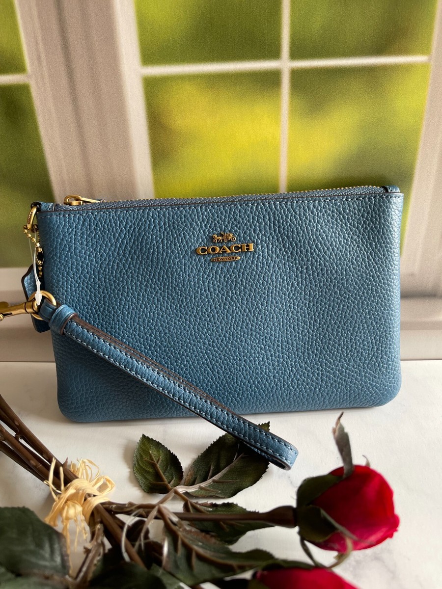 BN Coach Leather Wristlet zip top 22952 Lake | eBay BN Coach Leather Wristlet zip top 22952 Lake | eBay