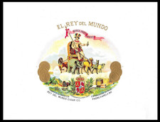 GREAT Cuban Cigar Label of El Rey del Mundo. HAVANA COLLECTIBLES