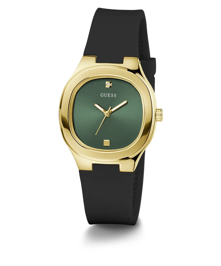 NEW WITHOUT TAGS: GUESS Gold & Black Women\'s Watch GUESS Ladies Black Gold Tone Analog Watch - GW0912L4 | GUESS  main image 3