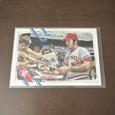 Topps 2021 Johnny Bench Cincinnati Reds #580 Base Set Photo Variation 