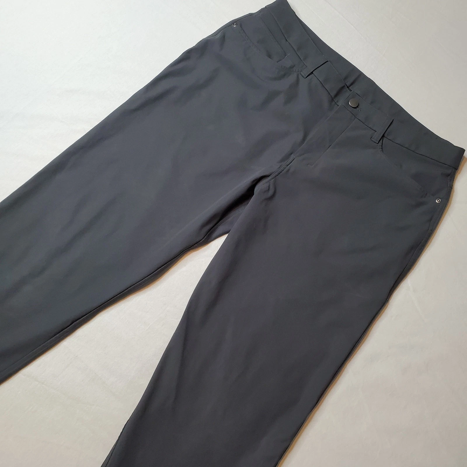 Lululemon Mens 34X28 ABC Classic-Fit 5 Pocket Pant Slim Warpstreme Grey M5AQHS